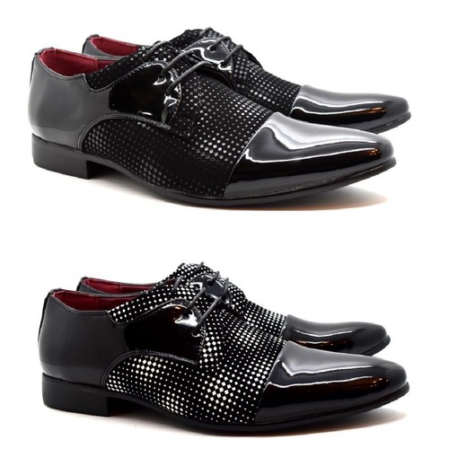 Mens lace shiny patent - lace,
