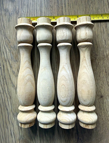 Set turned beech wood - 4,