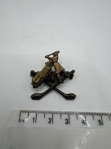 Vintage ladies golf brooch - ladies,