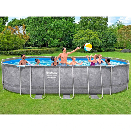 Bestway power steel oval frame - steel,