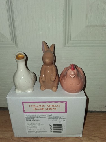 Ceramic animal decorations - ceramic,