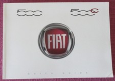 (2013 PRINT) FIAT 500 & FIAT 500C QUICK GUIDE / HANDBOOK / MANUAL HAS 100 PAGES.