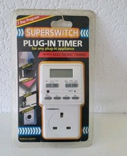 SUPERSWITCH 7 DAY PLUG IN TIMER 1337/PPK, PRECISION ELECTRONIC TIMING (NEW)