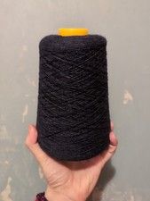 Wool 1-ply Yarn Cone 342g Navy