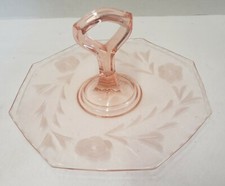 PINK DEPRESSION GLASS Tidbit