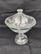 Vintage Clear Glass Compote