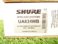 Shure UA834WB Active Remote Antenna Kit Frequenz Range 470-900 MHZ-NEW