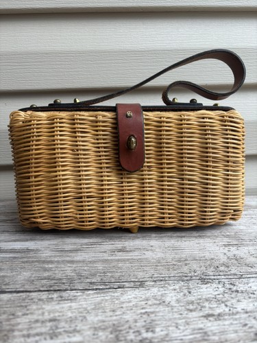 Vintage etienne aigner wicker - vintage,