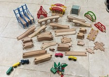Wooden Train Track Set 70 Pieces