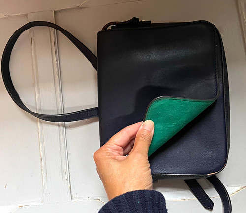 Boden navy leather crossbody - boden,