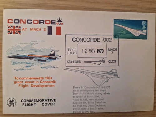 Comemorative cover concorde - cover,