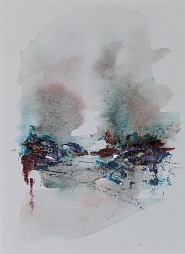 Original aceo abstract - original,