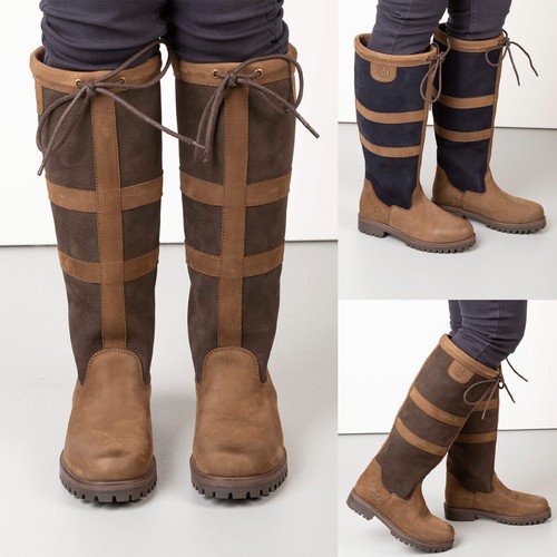 Ladies leather suede boots - suede,