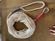 100ft of Nylon Anchor Rope  12mm 3 Strand With Galvanised Thimble spliced  boat