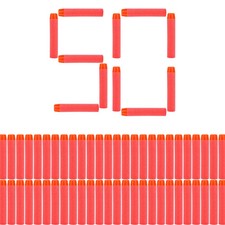 50PCS Solid round Head Bullets 7.2Cm for Nerf N-Strike Elite Series Blasters Foa