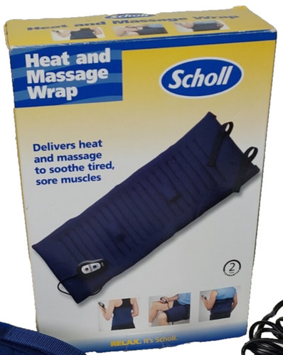 Scholl heat and massage wrap - and,