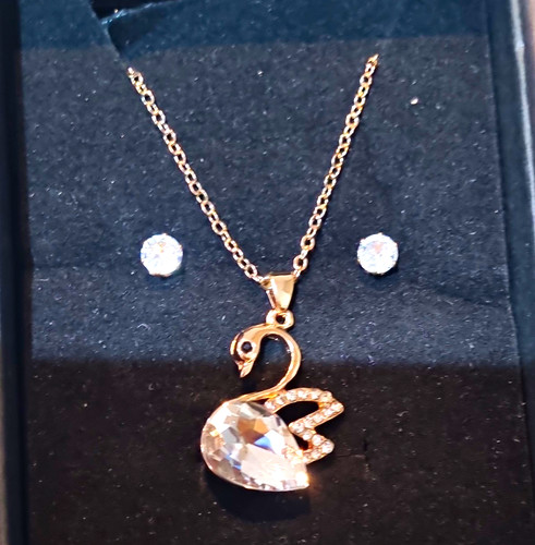 Swarovski swan crystal rose - swan,