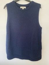 Sea Salt Cove Knitted Tank Vest Top Size 14 Navy New