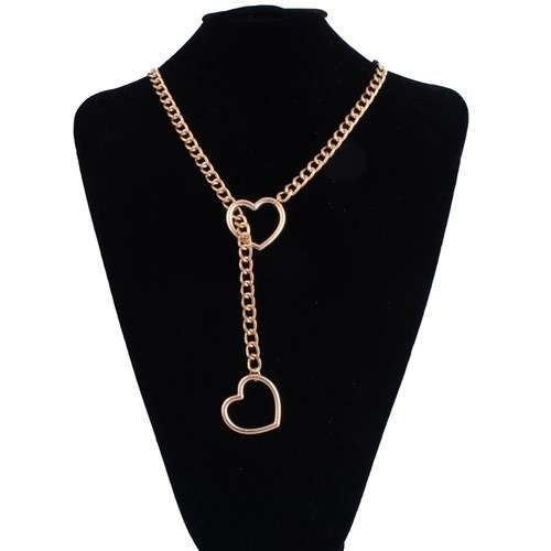 Heart slip chain necklace - chain,