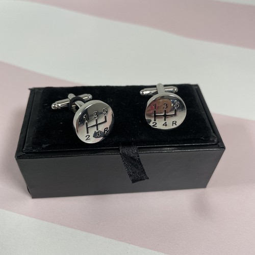 Gearknob car cufflinks gift - car,