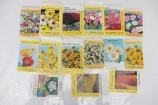 15 vintage used seed packets -