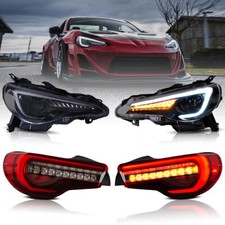 VLAND LED Headlights + Red Tail Lights For Toyota GT 86/Scion FRS/Subaru BRZ