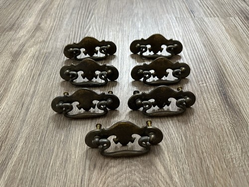 Vintage ornate tarnished brass - ornate,