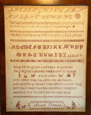 Antique sampler annie - sampler.,