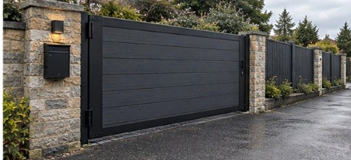 Bespoke composite garden - garden, gate
