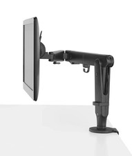 Herman Miller Single Ollin Monitor Arm with Split Clamp (0-65mm) Black