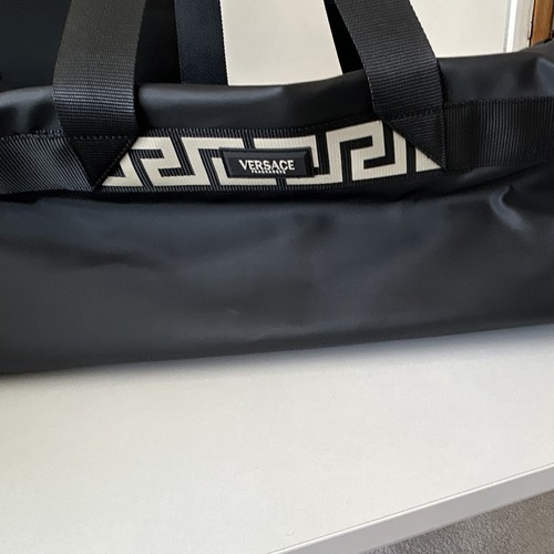 Versace black greek key - black,