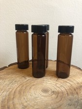 4x 30ml Small Brown Glass