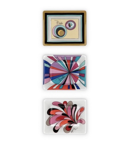 Emilio pucci colorful tray set - emilio,