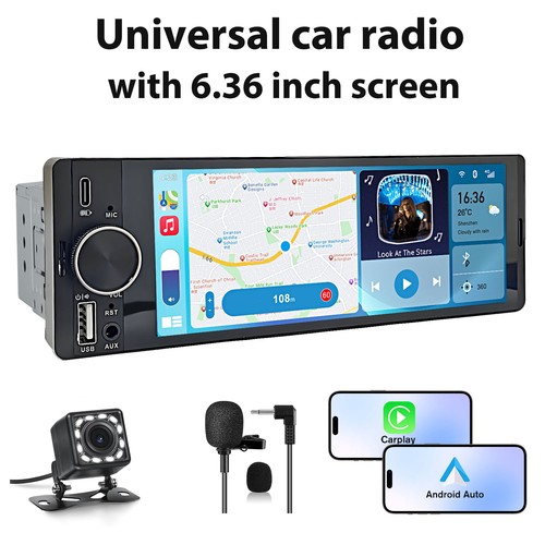 Single din car stereo - single,