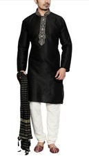 Men's Black Kurta Pajama Set