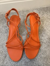 Next Ladies Bright Orange Heel