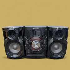 Panasonic SA-AKX18 CD Stereo System with Bluetooth USB Playback & 2 Speakers 