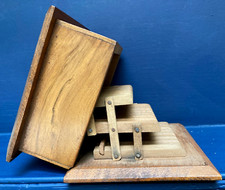 French wooden cigarette storage box tulips wooden vintage splif dispenser