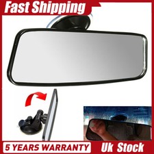 Universal Car Rear View Interior Mirror Adjustable Suction Cup Wide Clear View