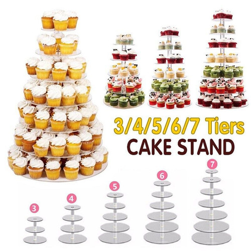 7 tier acrylic - 3/4/5/6/7/tier,