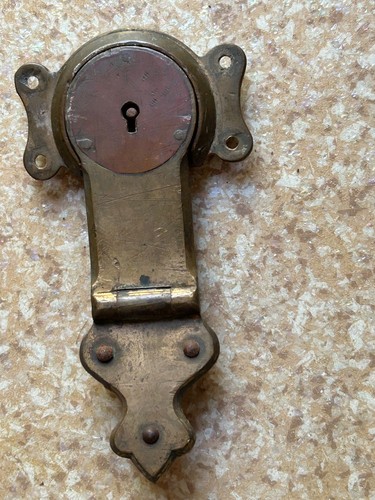 Old antique brass trunk - /,