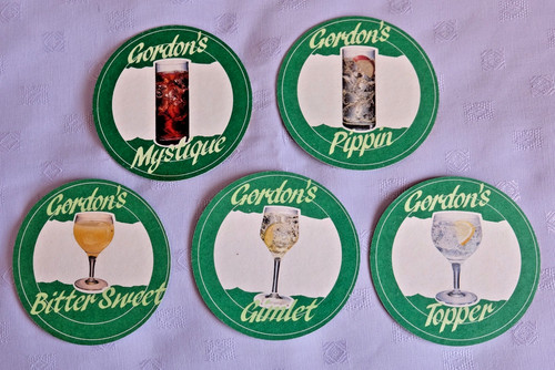 Vintage beer mats gordon gin - vintage,