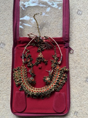 Indian jewellery set necklace - indian,