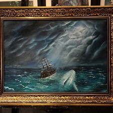 Original Oil Painting Stormy