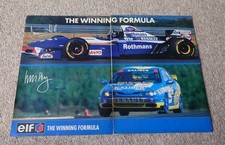 1995 Renault Laguna BTCC Williams Renault FW17 F1 Advert Picture Poster Hoy Hill