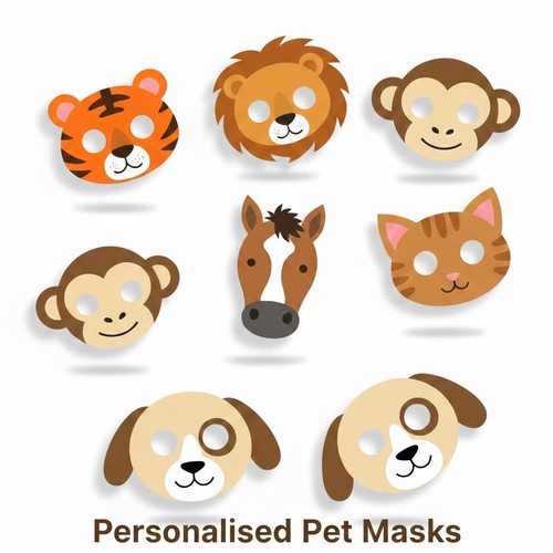 Kids animal face masks fancy - animal,