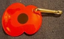 Charity plastic pop-ey with key attachment