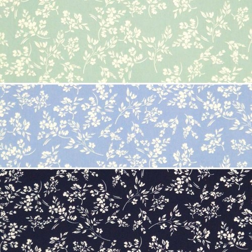 Floral cotton fabric rose - rose, &