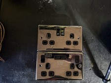 Wall Sockets  Chrome X2