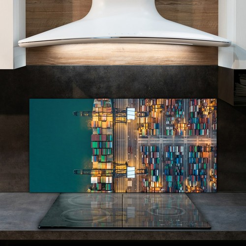 Glass kitchen splashback - glass,